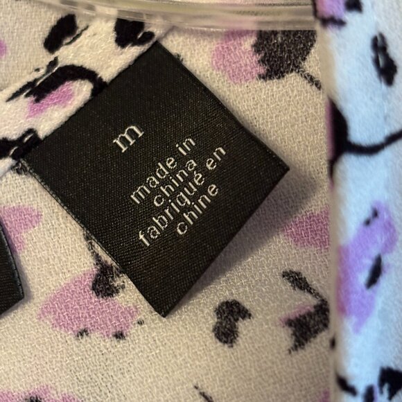 Halogen Women's Soft purple pastel Print Cap Sleeve Shell - Picture 5 of 11